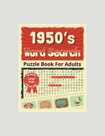 1950 Word Search puzzle Book