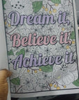 Daily Affirmations Coloring Book with Motivational Quotes