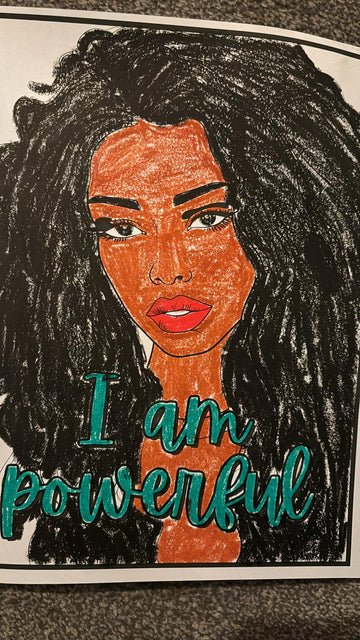 Coloring Book for Black Women and Teenagers