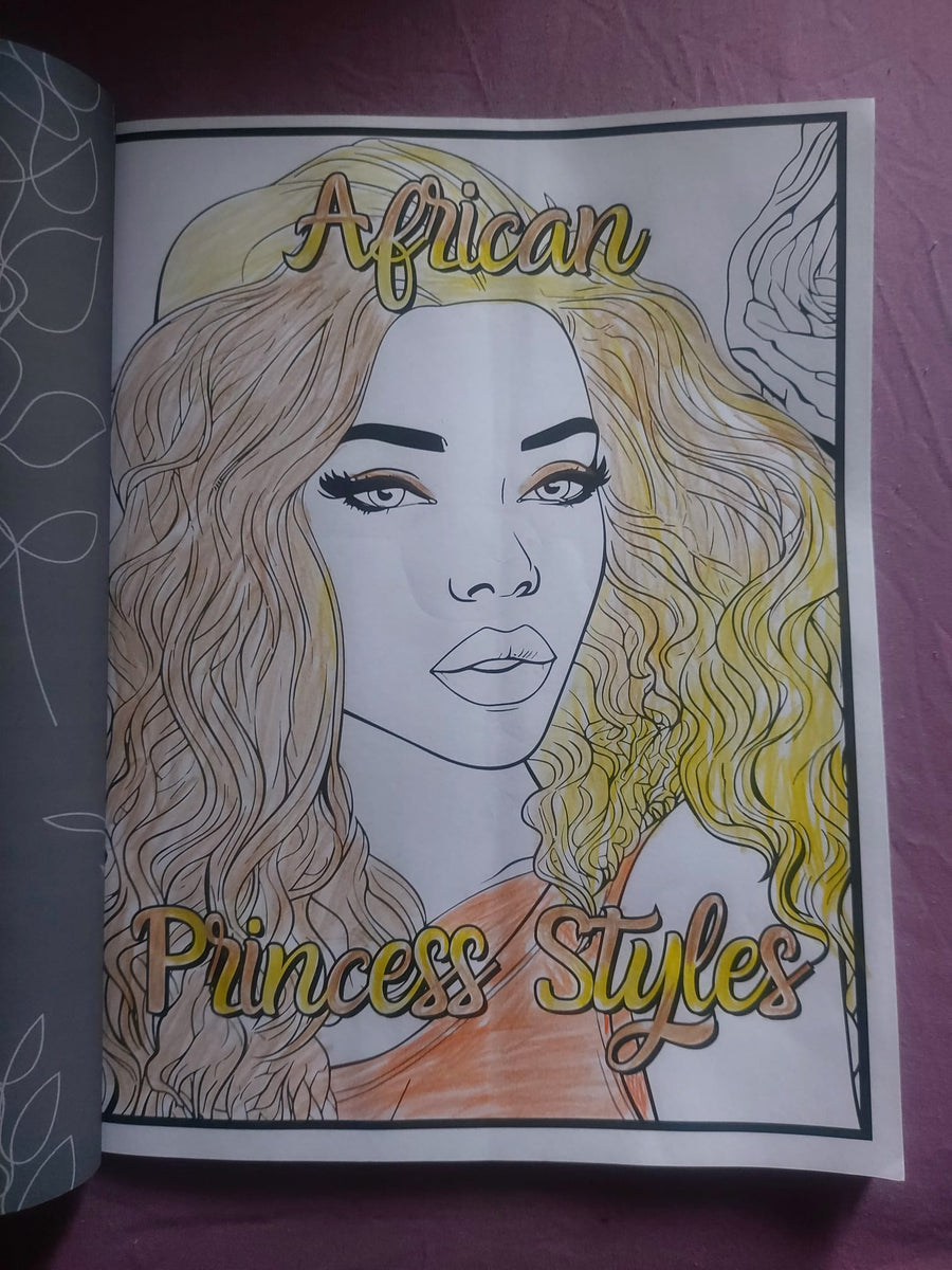 Coloring Book for Black Women and Teenagers