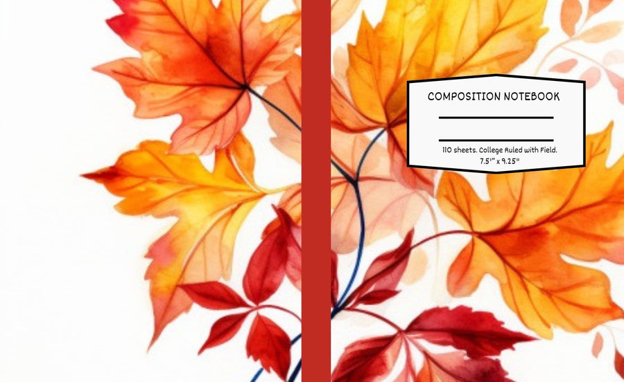 Autumn Themed Composition Notebook | RUTHY'S BOOK STORE