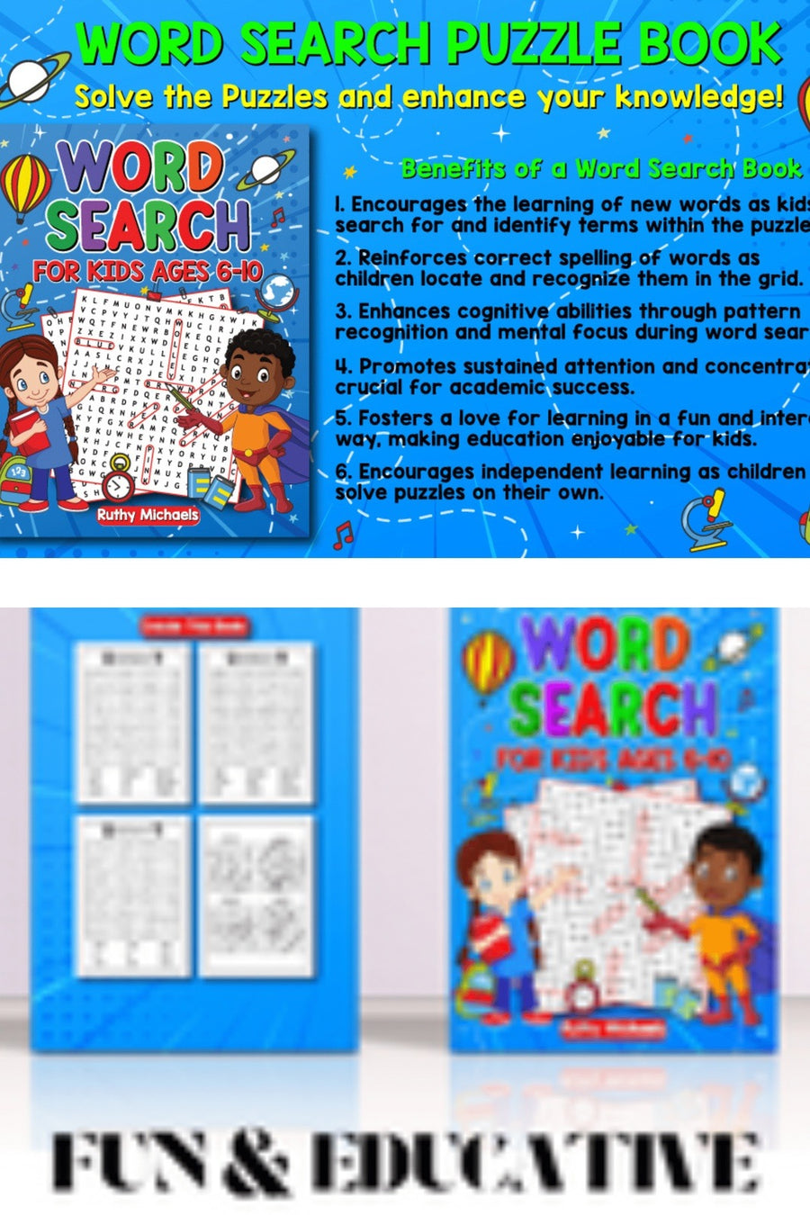 Word Search Book | Word Search for Kids | RUTHY'S BOOK STORE